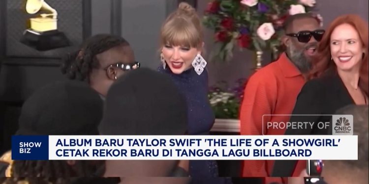 Album Baru ‘The Life of a Showgirl’ Cetak Rekor Taylor Swift